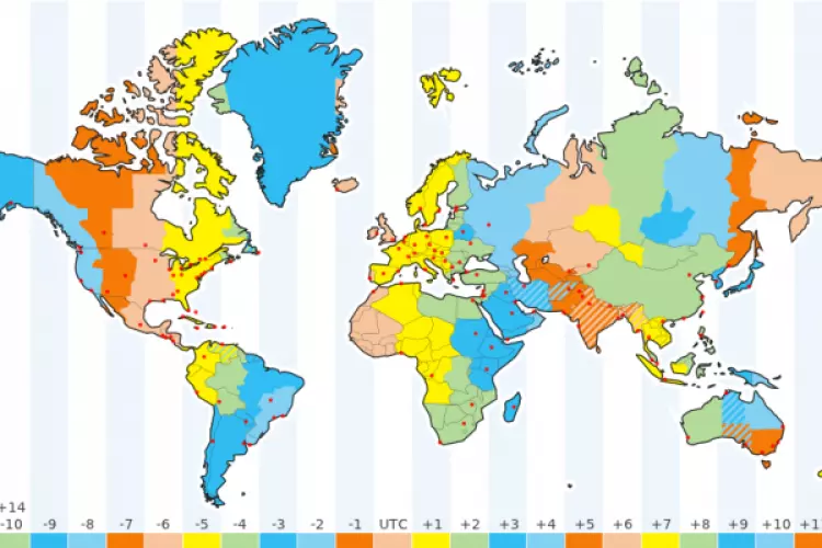 GeoPostcodes-How many time zones are there