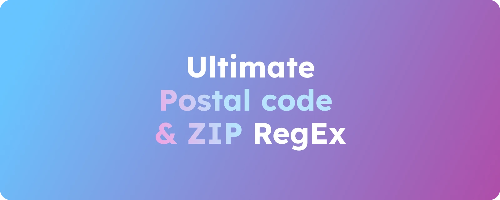 GeoPostcodes-International zip code validation