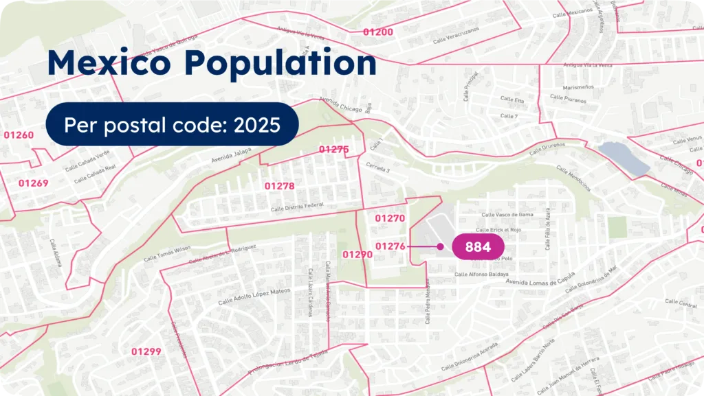 Mexico population by zip code - GeoPostcodes